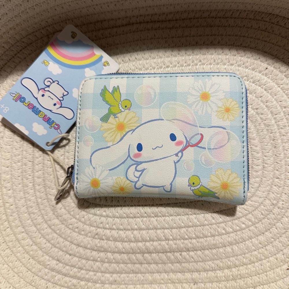 Loungefly Blue and White Wallet with Cinnamoroll Design